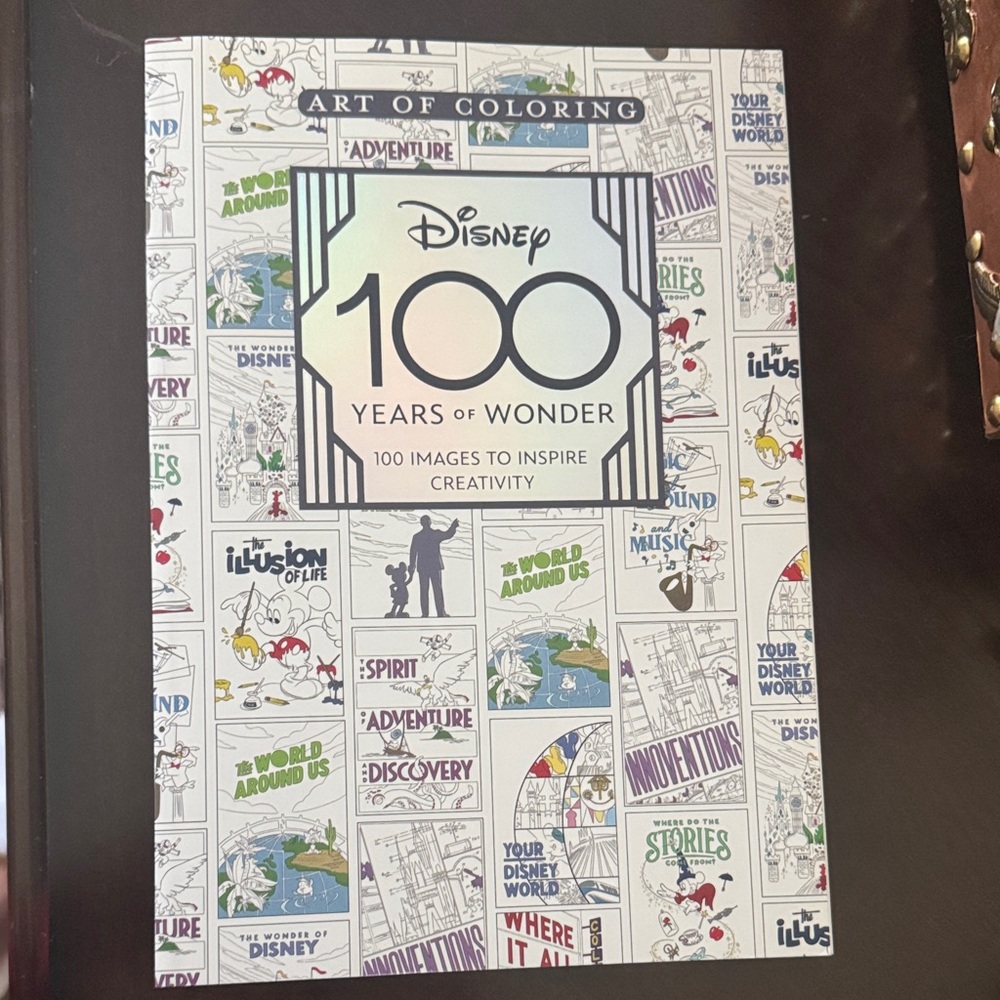 Disney 100 Years of Wonder Coloring Book - Black & White